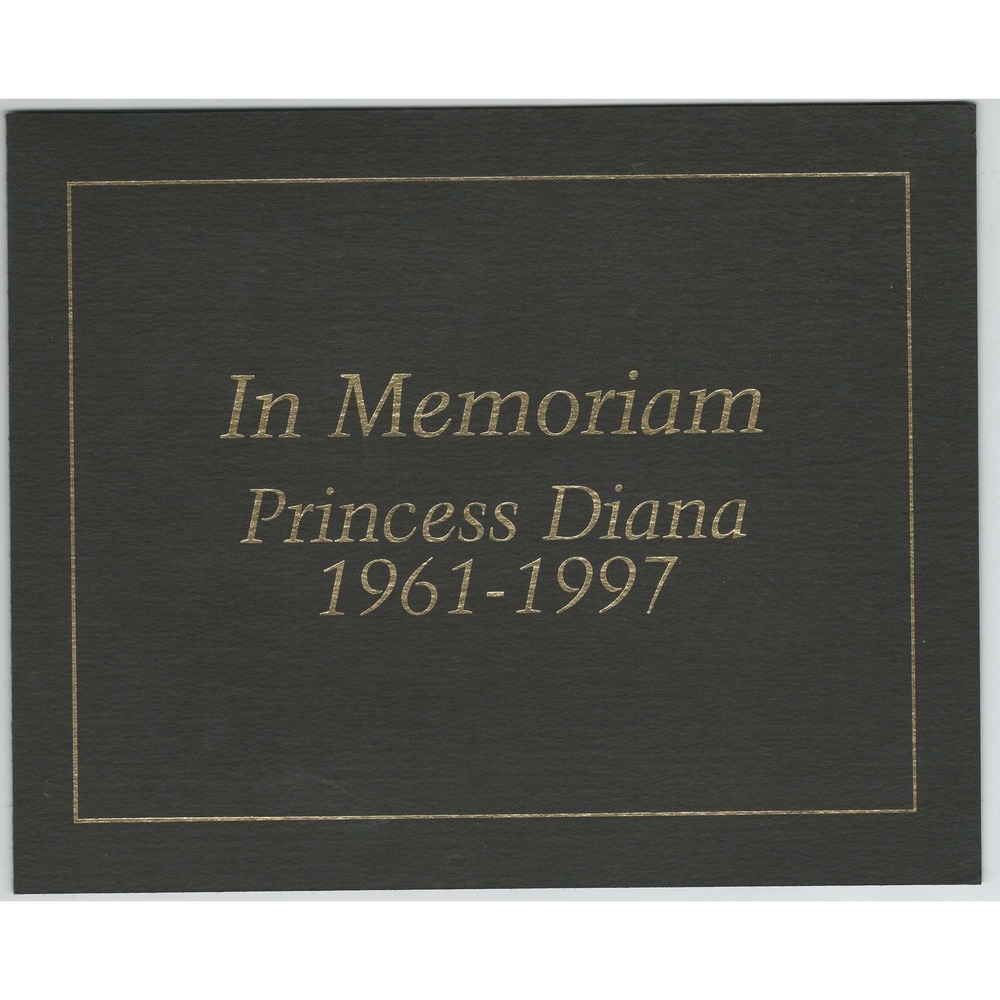 Princess Diana In Memoriam Stamp Booklet Republique Centrafricaine 1961-1997